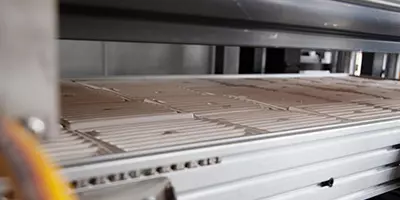 Plastic cup making machine heating system