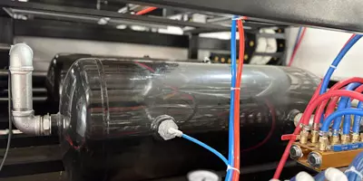 Plastic cup making machine gas tank
