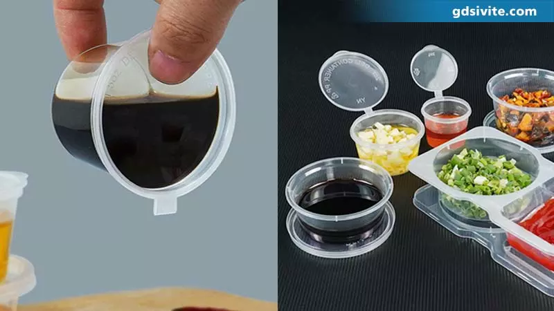 Sauce cup leak-proof sealing test